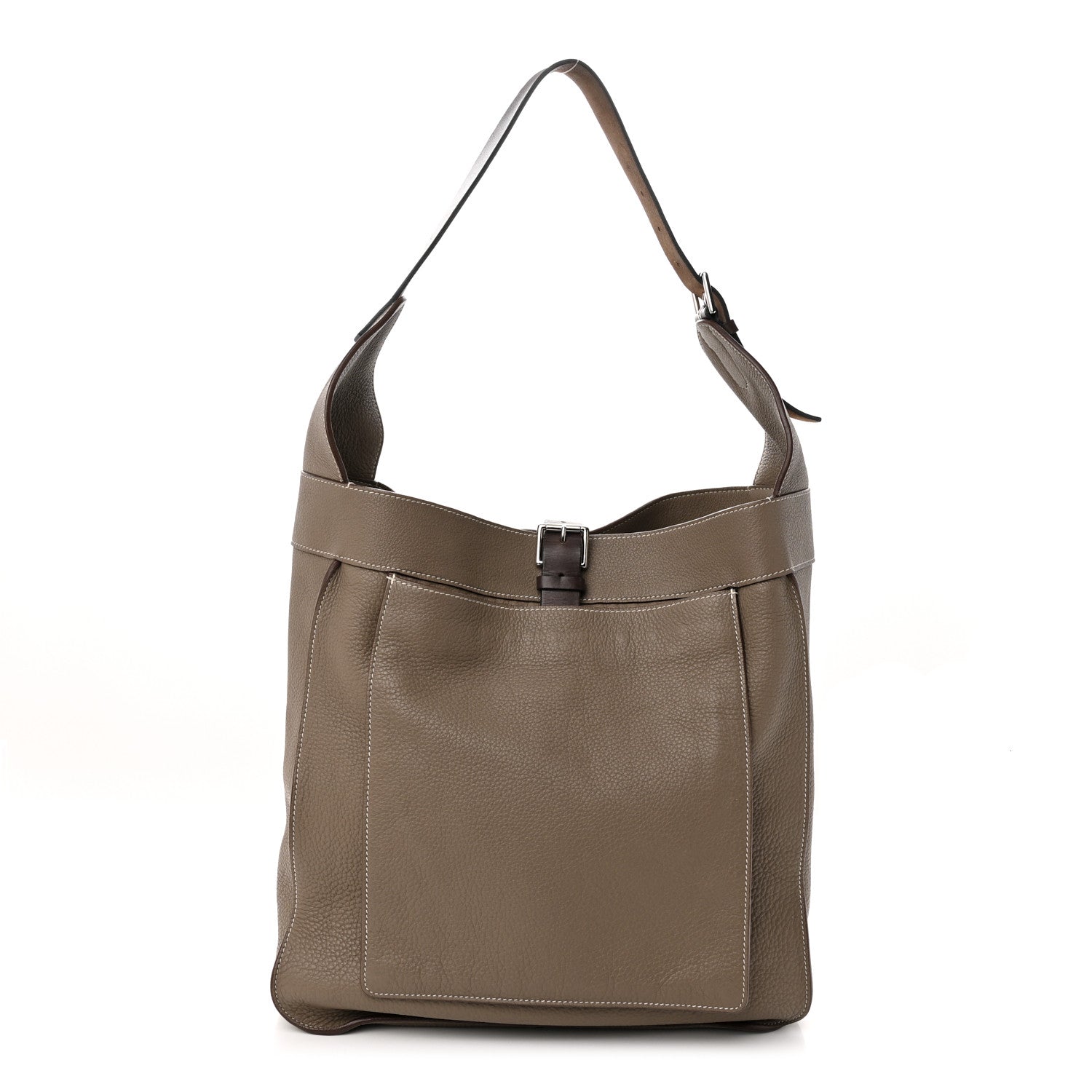 Hermes Taurillon Clemence Marwari GM Etoupe 1 of 11