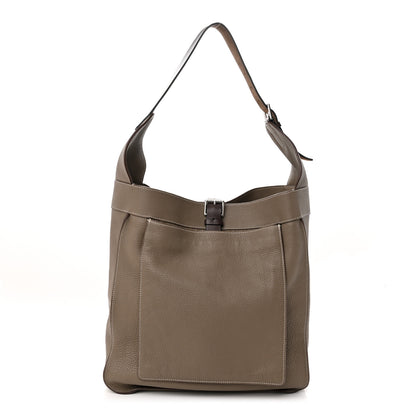 Hermes Taurillon Clemence Marwari GM Etoupe 1 of 11