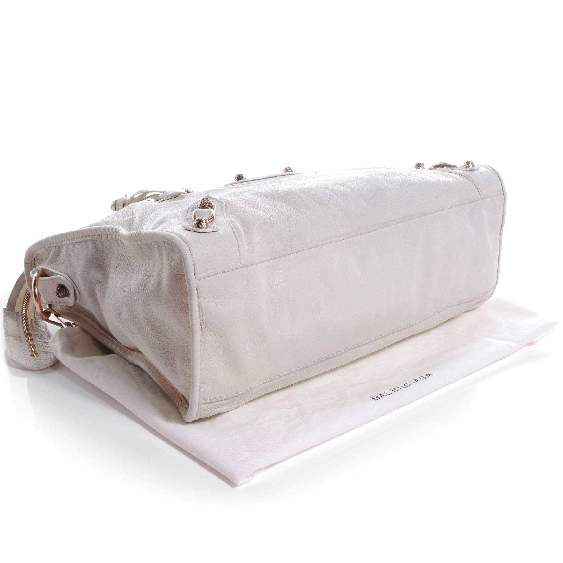 Balenciaga Agneau Giant 12 Rose Gold Hardware City White Light 4 of 9