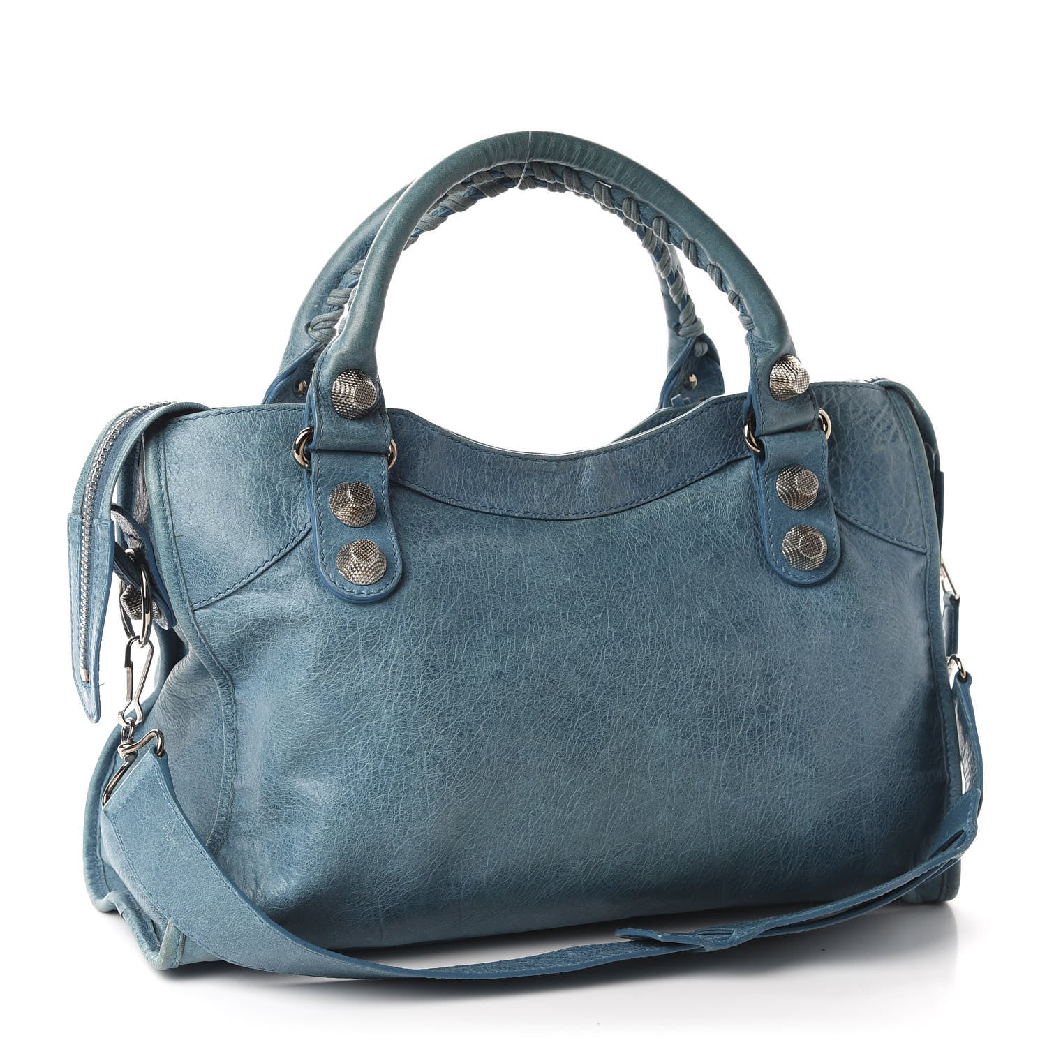 Balenciaga Agneau Giant 21 Silver Hardware City Cyclade 3 of 10