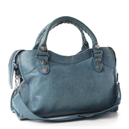 Balenciaga Agneau Giant 21 Silver Hardware City Cyclade 3 of 10