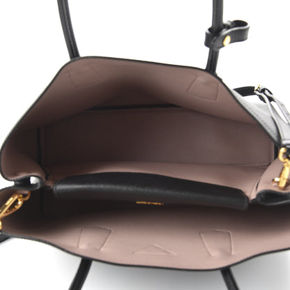 Prada Saffiano Cuir Large Double Bag Black Mughetto 5 of 9