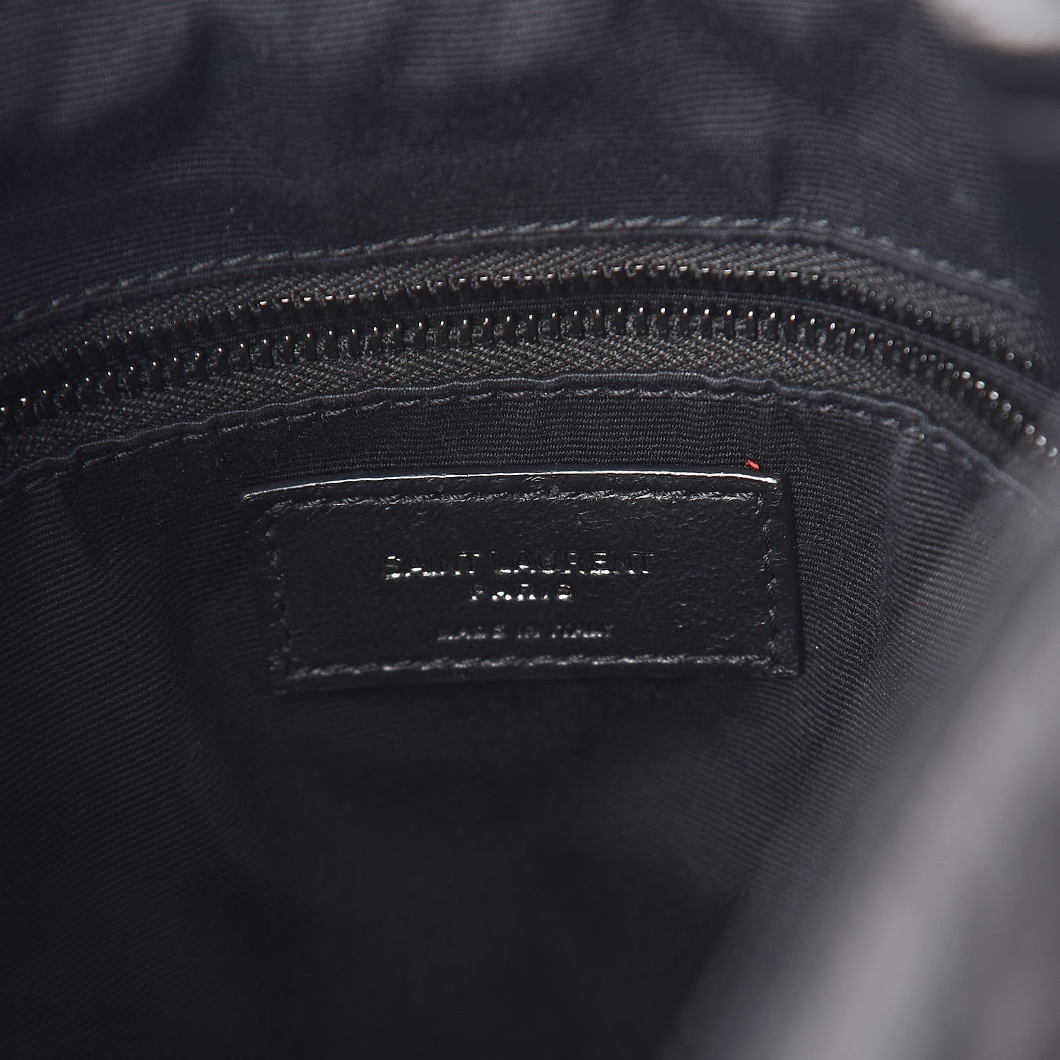 Saint Laurent Calfskin Crocodile Embossed Monogram Medium Niki Shopping Bag Black 6 of 9