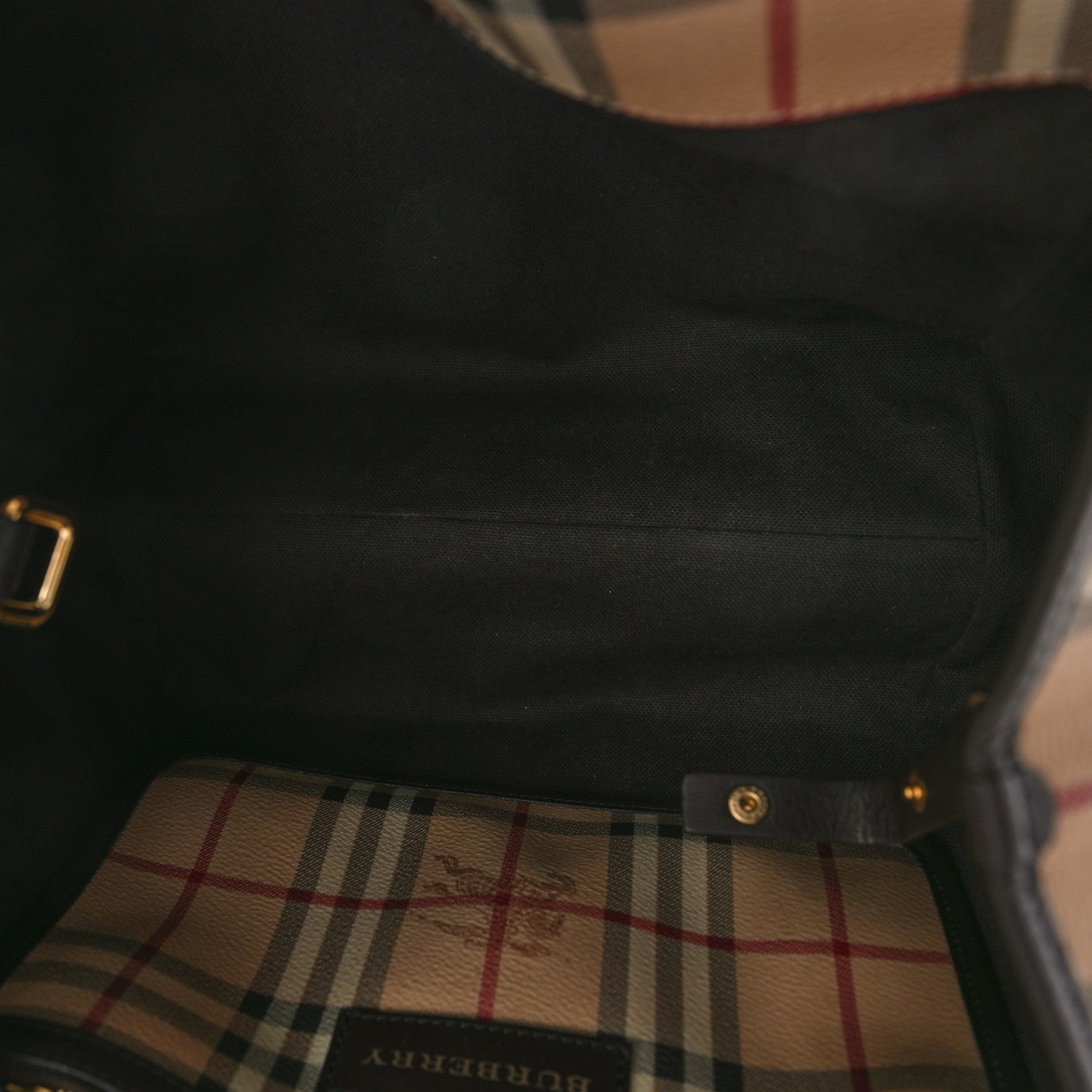 Burberry Haymarket Check Small Canterbury Tote Chocolate 6 of 15