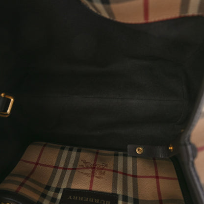 Burberry Haymarket Check Small Canterbury Tote Chocolate 6 of 15