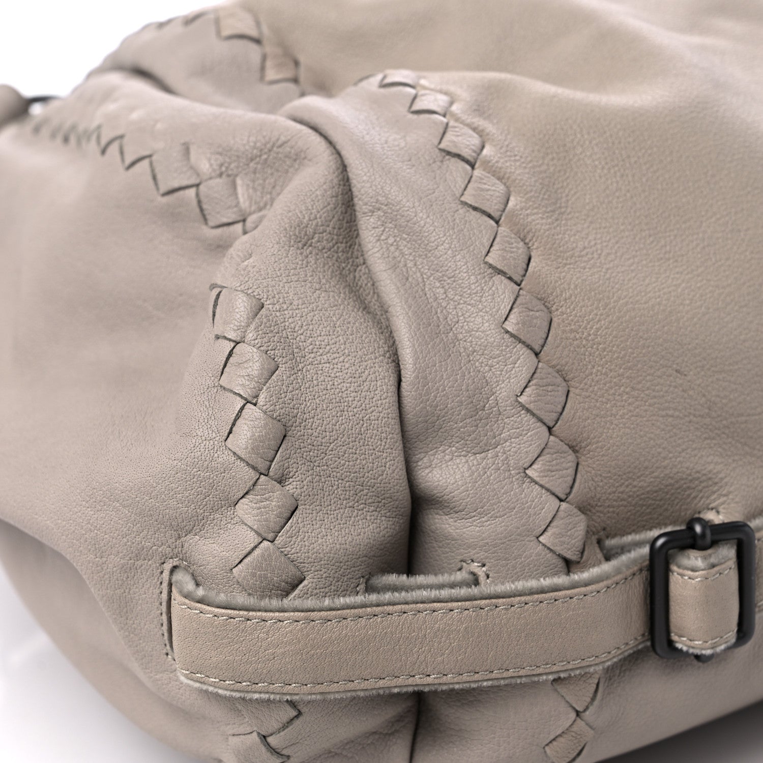 Bottega Veneta Buffalo Shoulder Bag Stone 6 of 13