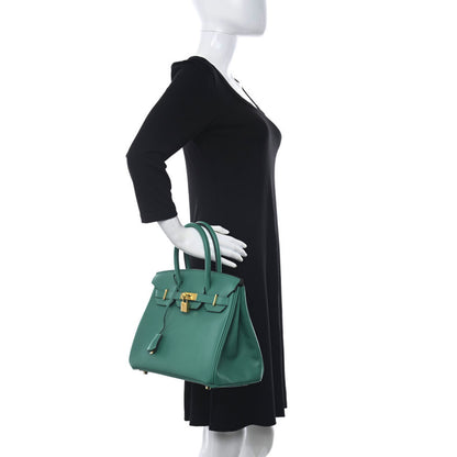 Hermes Epsom Birkin 30 Vert Jade 2 of 11