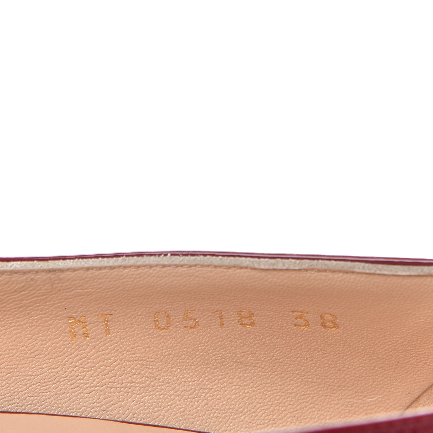 Patent Baby-D Ballet Pumps 38 Scarlet