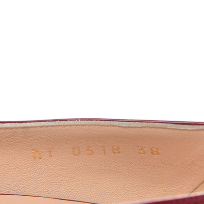 Christian Dior Patent Baby-D Ballet Pumps 38 Scarlet 10 of 11