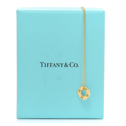 Tiffany 18K Yellow Gold Diamond Atlas Pierced Pendant Necklace 7 of 7