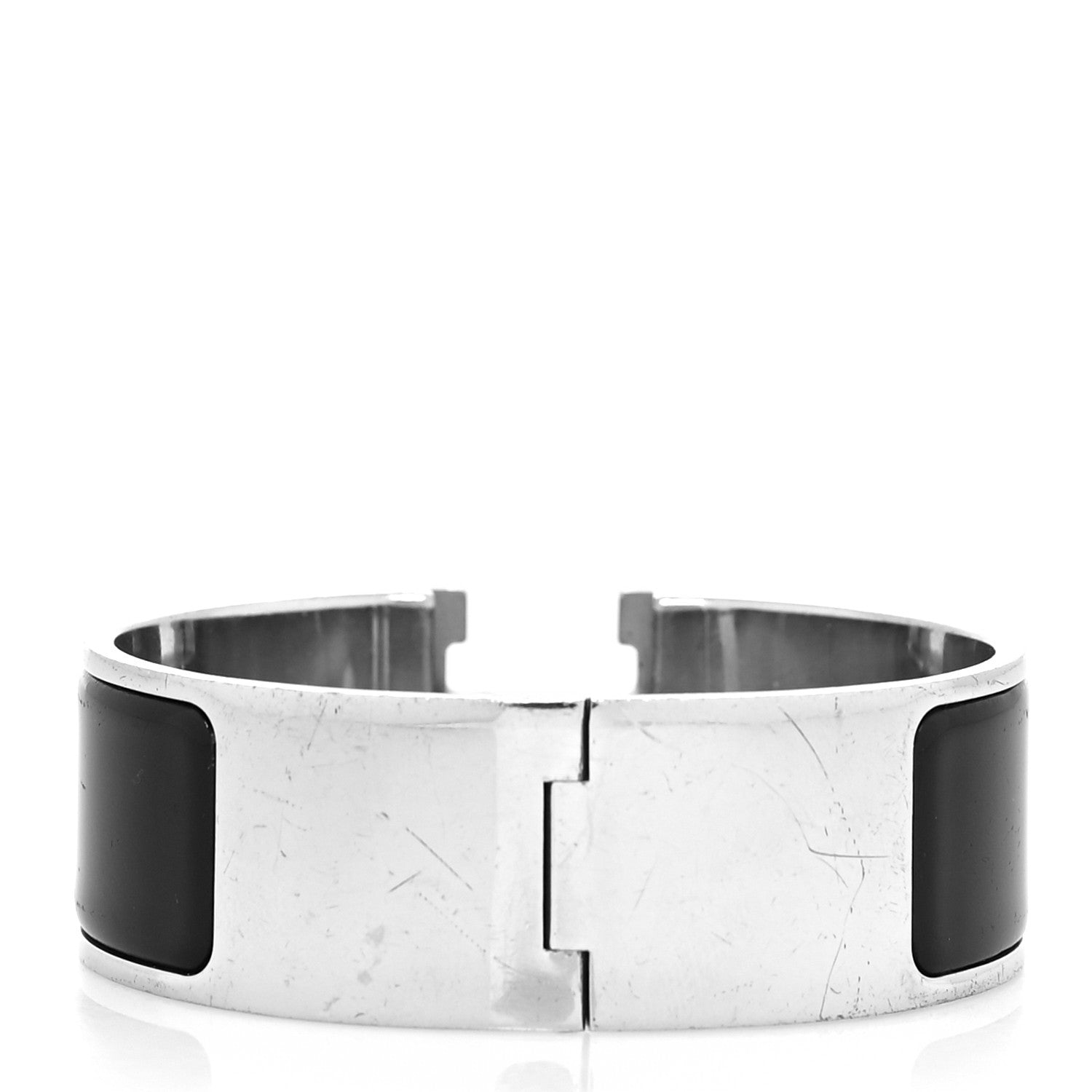 Hermes Enamel Wide Clic Clac H Bracelet PM Black 3 of 5