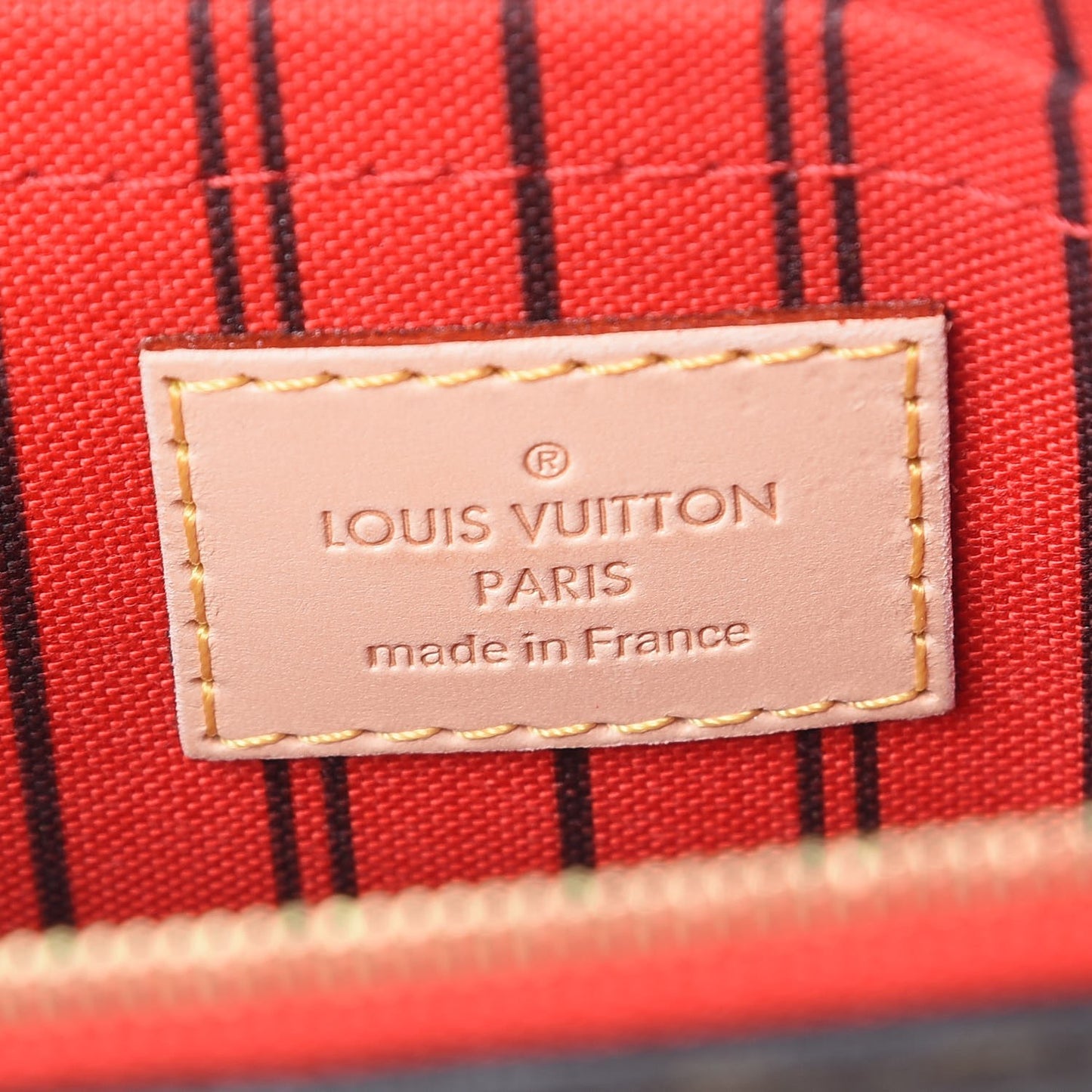 Monogram Neverfull MM GM Pochette Cherry