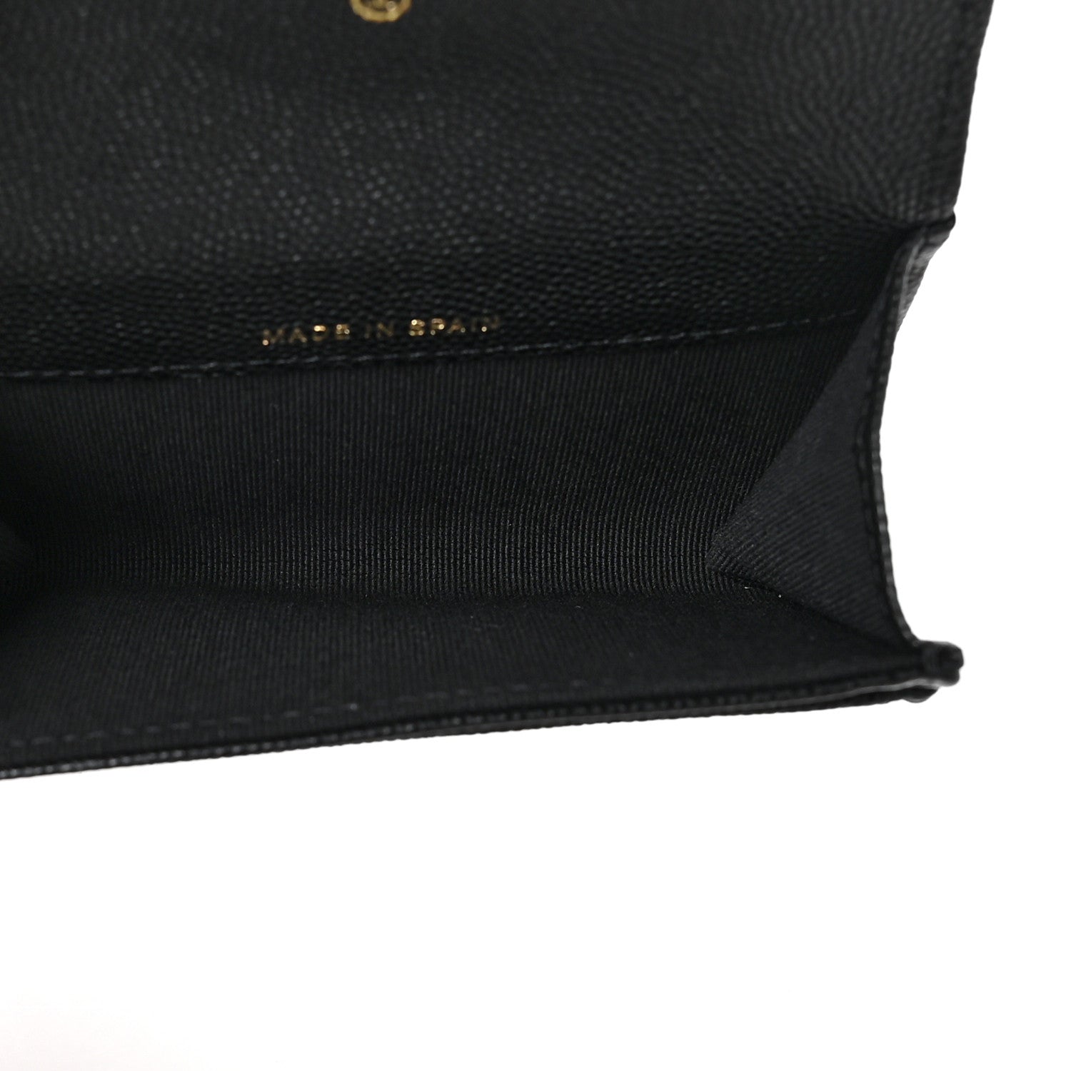 Chanel Caviar Quilted Enamel Coco Casino Flap Card Holder Wallet Black 4 of 7