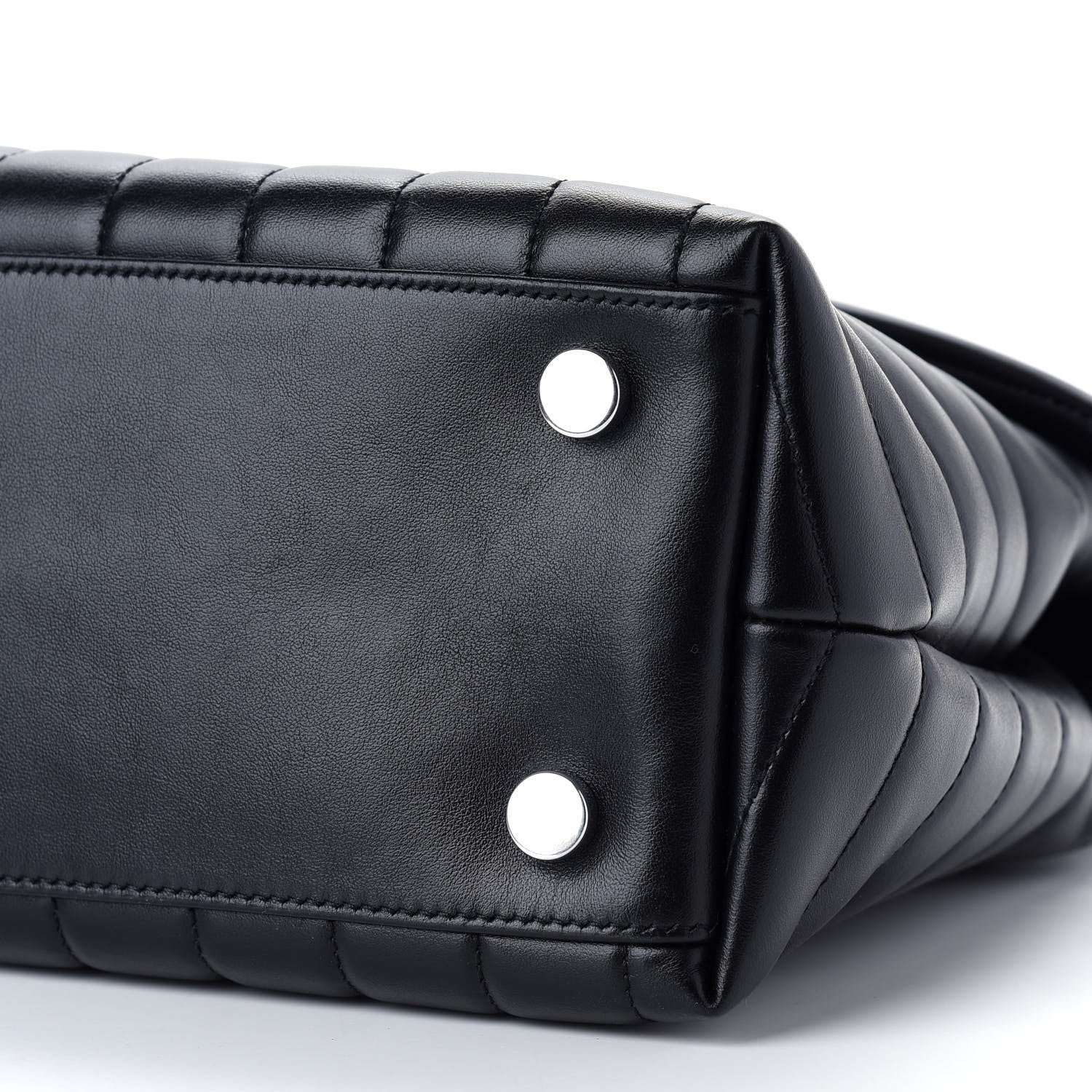 Saint Laurent Calfskin Y Quilted Monogram Medium Loulou Satchel Black 6 of 8