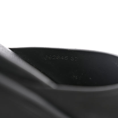 Gucci Soft Rubber Womens Interlocking G Platform 42mm Slide Sandals 37 Black 8 of 14