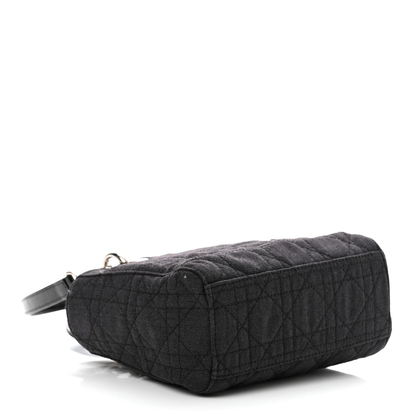 Canvas Cannage Mini Lady Dior Black