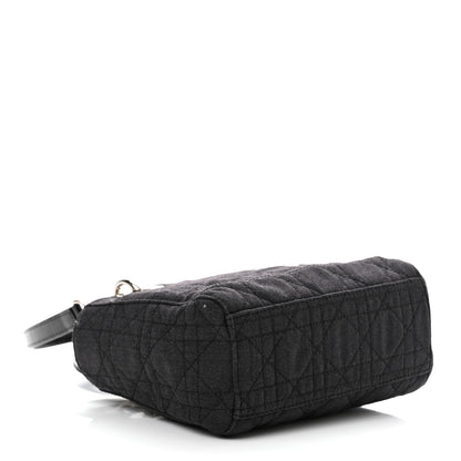 Christian Dior Canvas Cannage Mini Lady Dior Black 4 of 10
