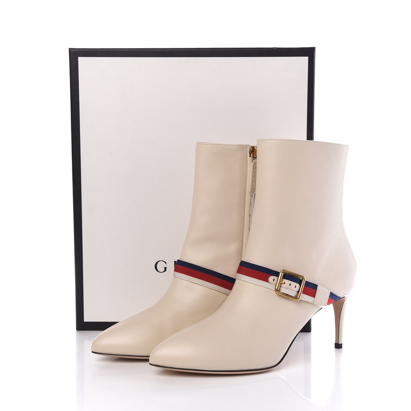 Nappa Sylvie Ankle Boots 39.5 Mystic White