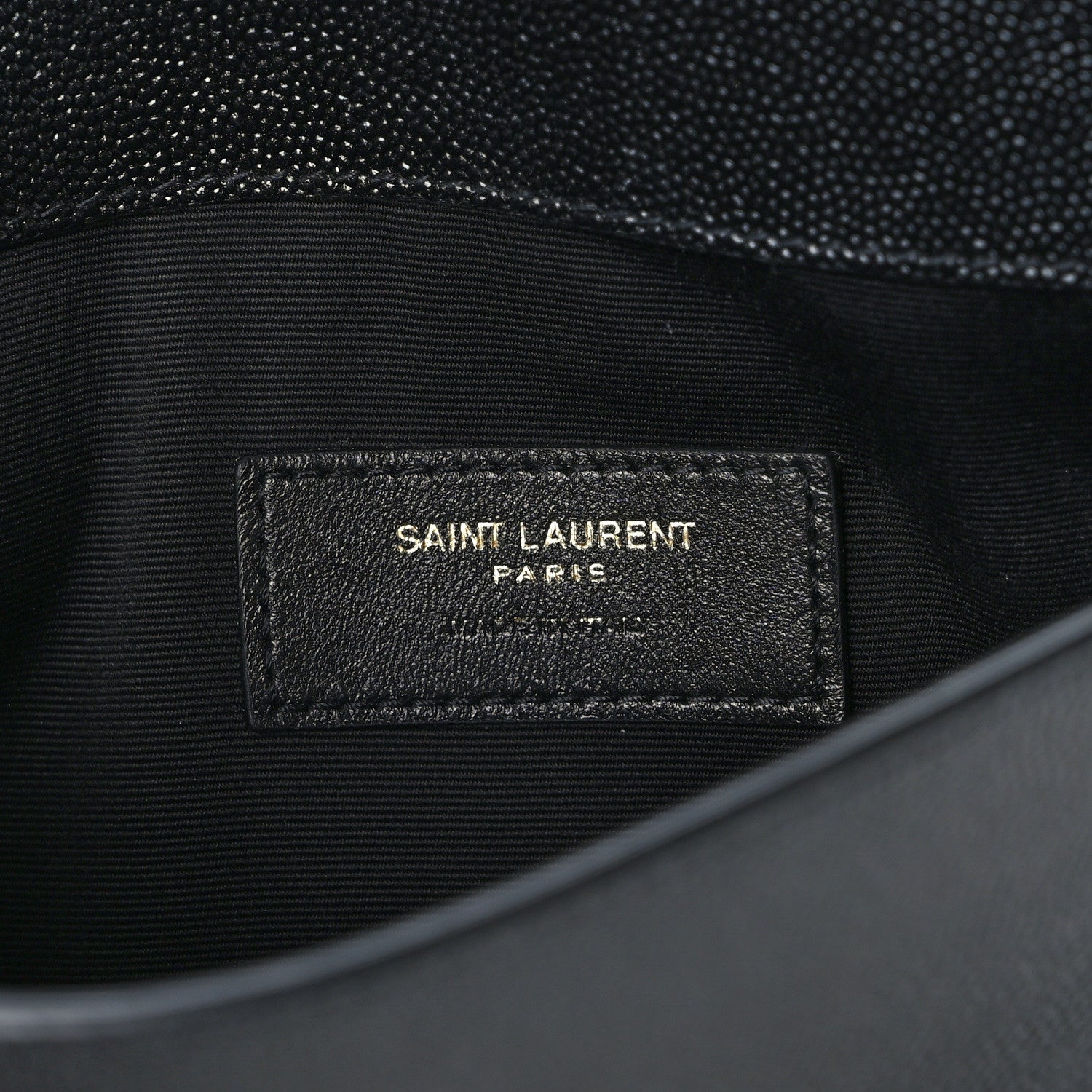 Saint Laurent Grain De Poudre Uptown Pouch Black 6 of 7