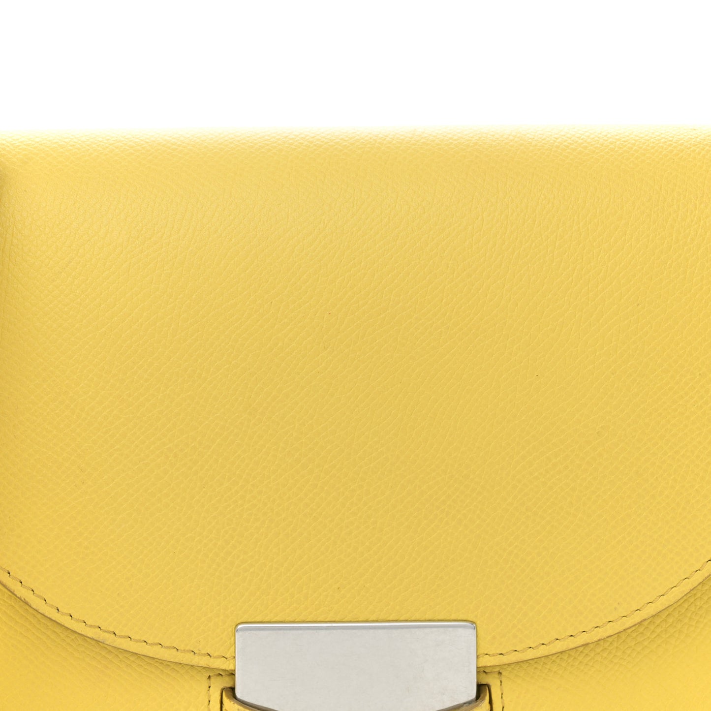 Grained Calfskin Small Trotteur Yellow