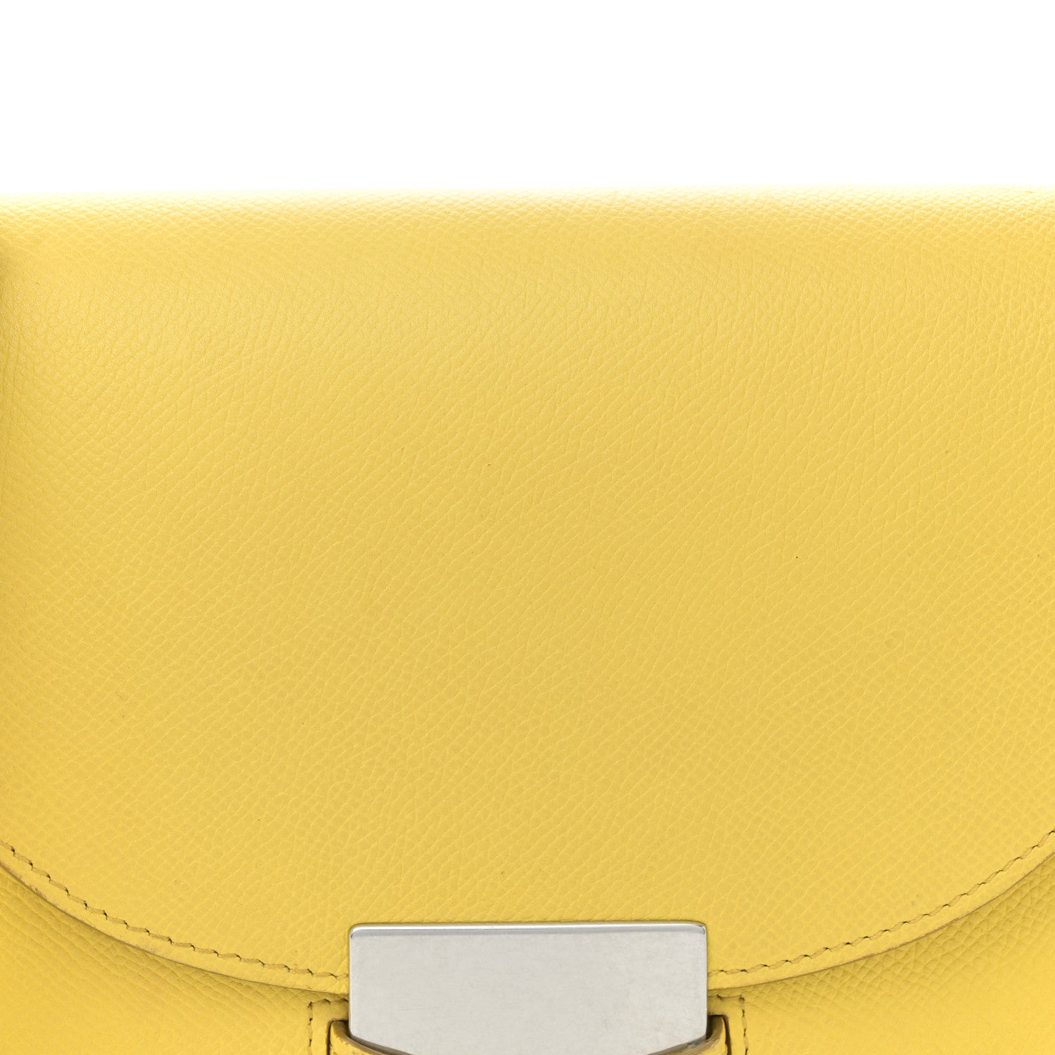 Celine Grained Calfskin Small Trotteur Yellow 8 of 12