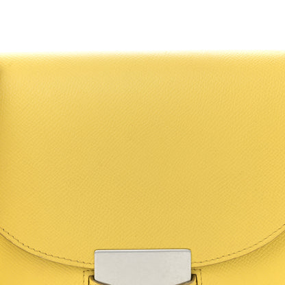Celine Grained Calfskin Small Trotteur Yellow 8 of 12