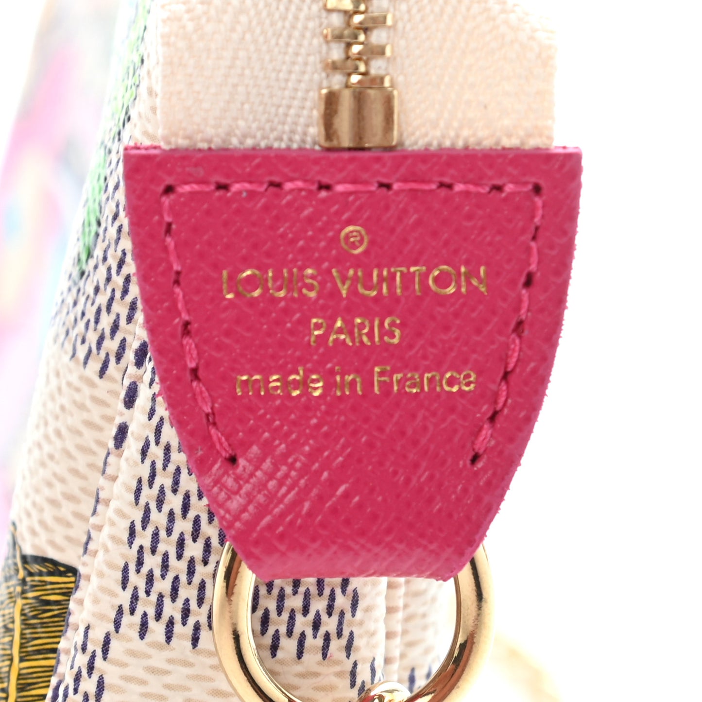 Damier Azur 2021 Christmas Animation Hollywood Mini Pochette Accessories Fuchsia