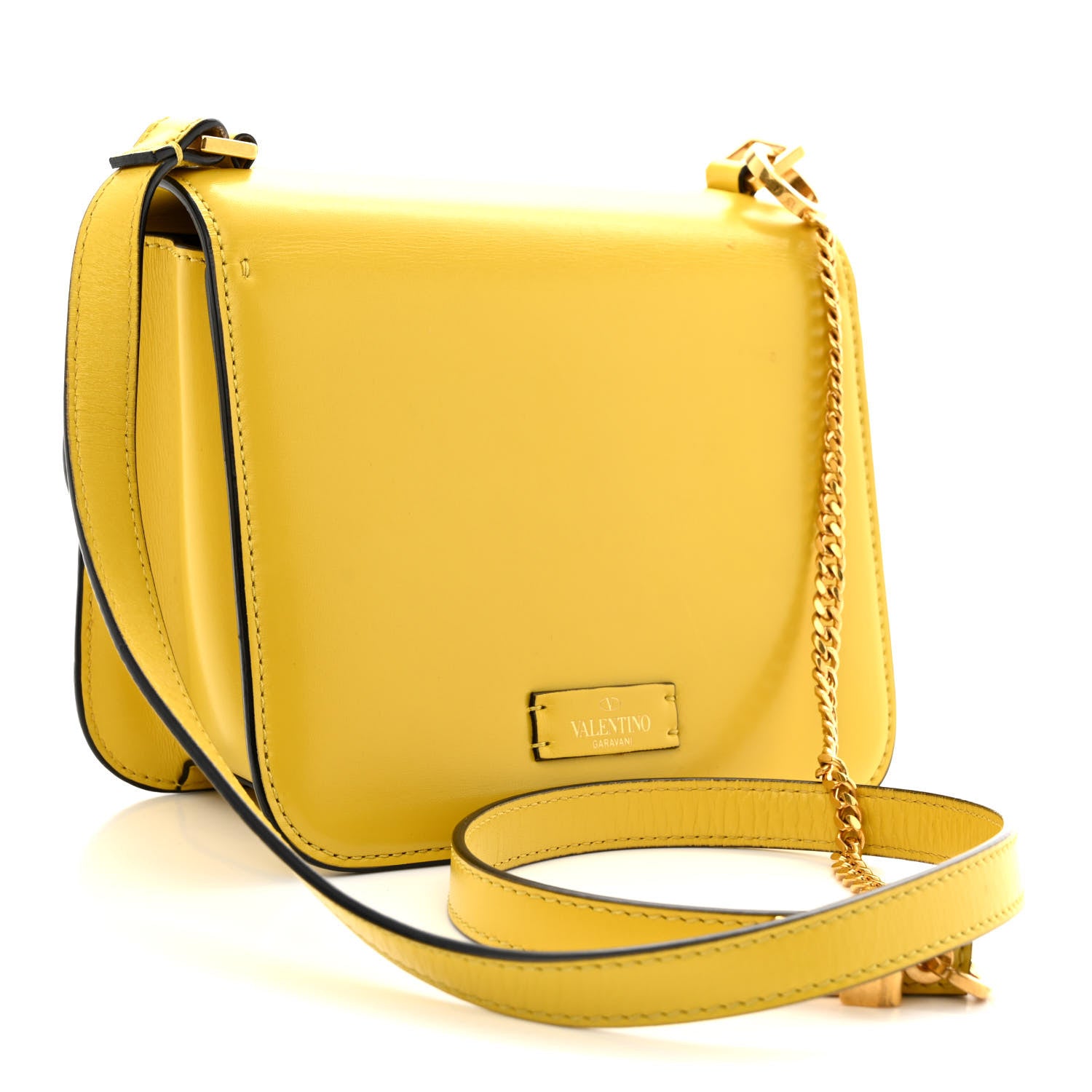 Valentino Garavani Smooth Calfskin Small VSling Shoulder Bag Senape 3 of 12