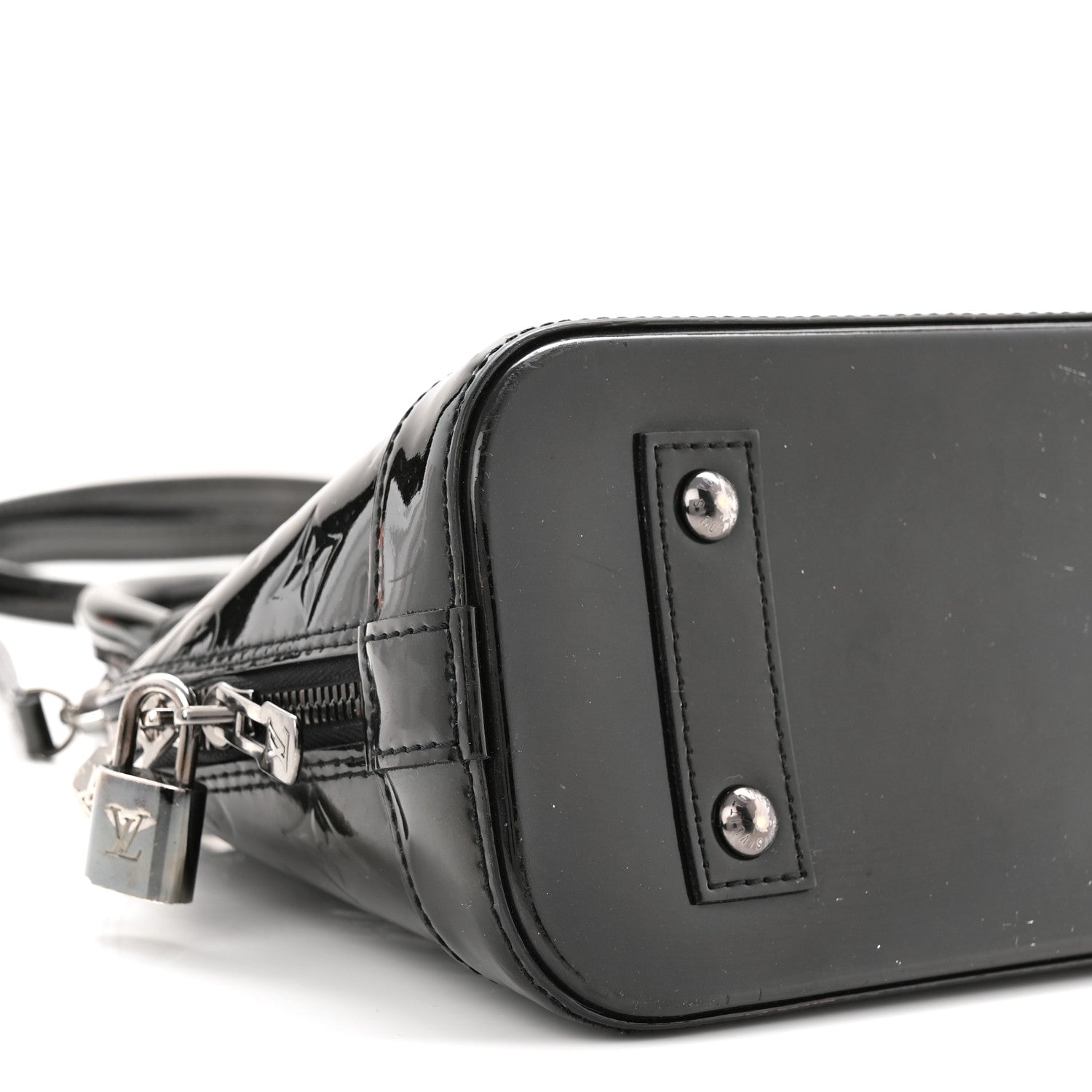 Louis Vuitton Vernis Alma BB Noir Magnetique 17 of 19
