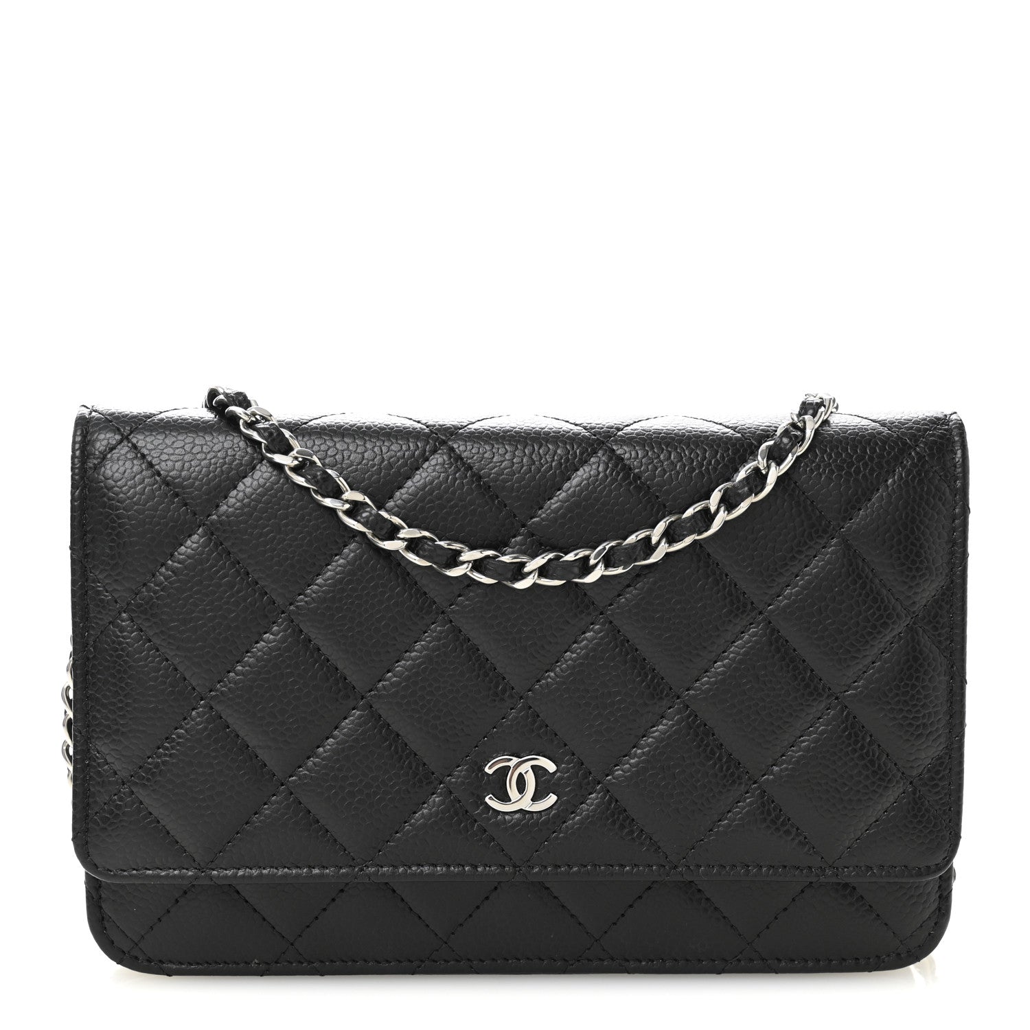 Chanel Caviar Quilted Wallet On Chain WOC Black 1 of 12