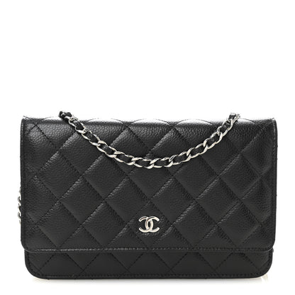 Chanel Caviar Quilted Wallet On Chain WOC Black 1 of 12