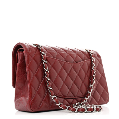 Chanel Caviar Quilted Medium Double Flap Burgundy 3 of 12
