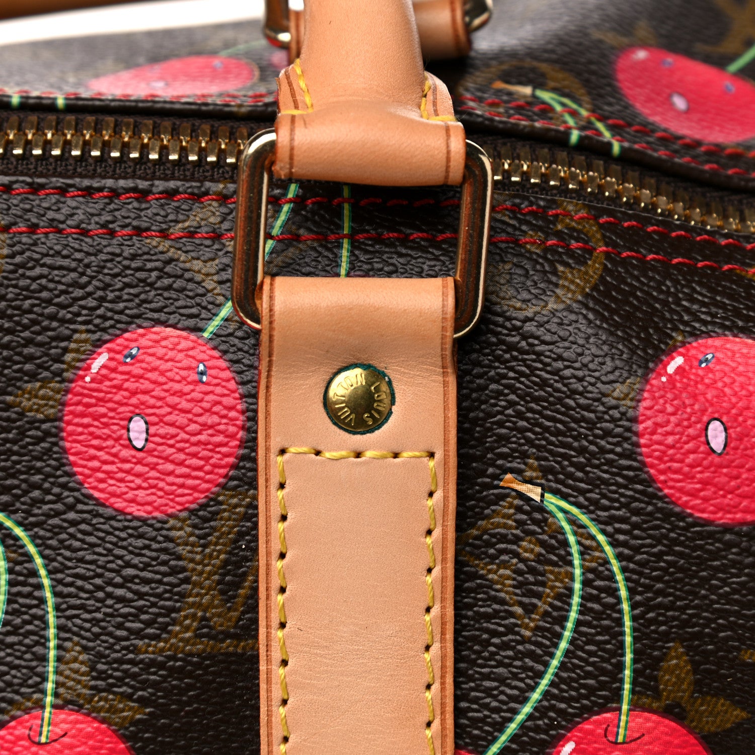 Louis Vuitton Monogram Cerises Keepall 45 21 of 28