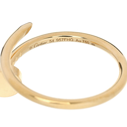 Cartier 18K Yellow Gold Small Juste Un Clou Ring 54 7 5 of 6