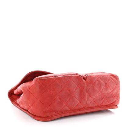 Chanel Grained Calfskin Medium Natural Beauty Flap Red 4 of 13