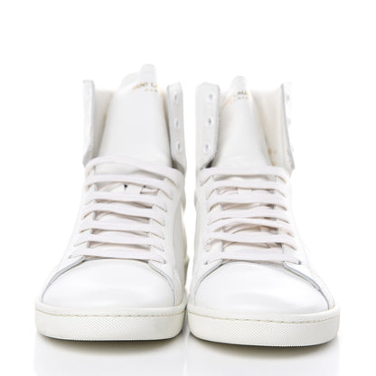 Saint Laurent Calfskin Womens Court Classic SL/01H High Top Sneakers 41 White 2 of 12