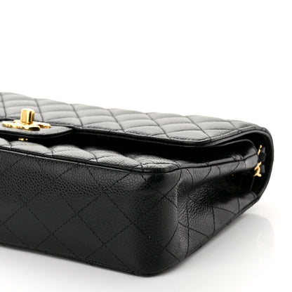 Chanel Caviar Quilted Medium Double Flap Black 10 of 12