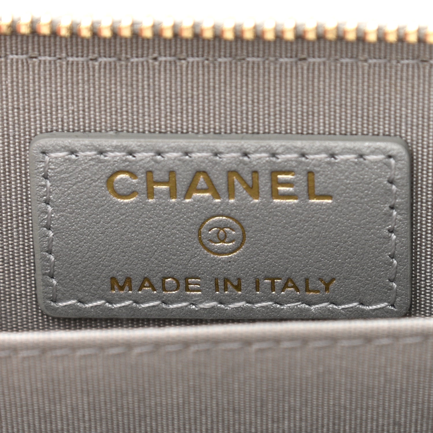 Chanel Metallic Lambskin Quilted Chanel 19 Zip Around Coin Purse Wallet Silver 6 of 8