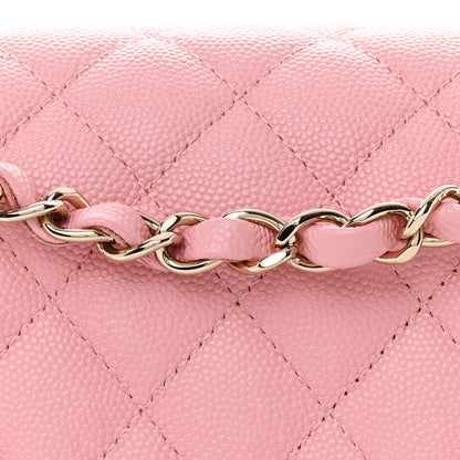 Chanel Caviar Quilted Small Double Flap Pink 9 of 11