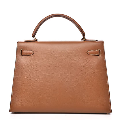 Hermes Courchevel Kelly Sellier 32 Gold 5 of 32