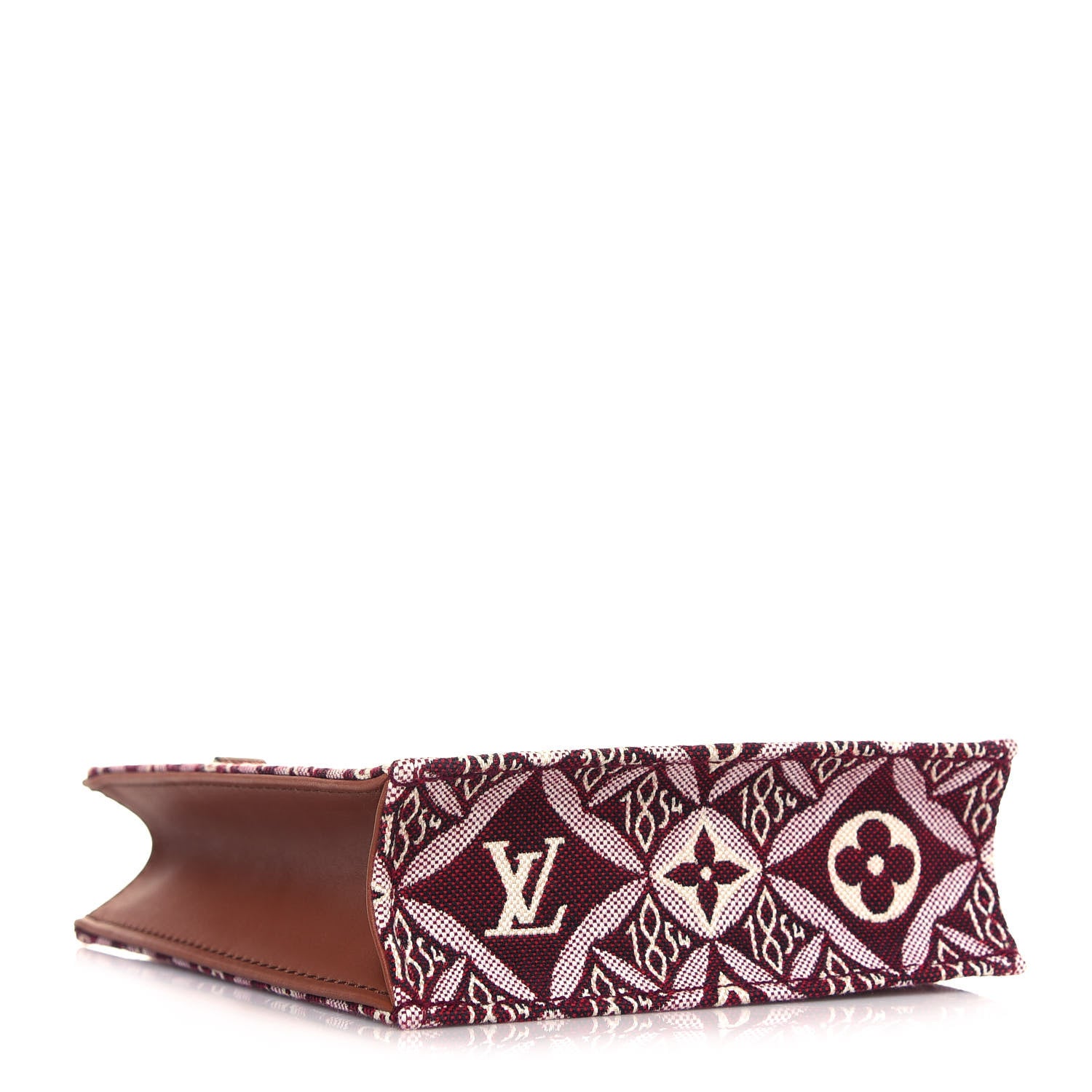 Louis Vuitton Jacquard Since 1854 Petit Sac Plat Bordeaux 3 of 10
