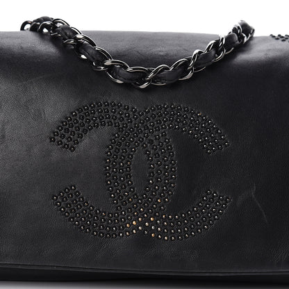 Chanel Lambskin Studded CC East West Flap Black 8 of 10