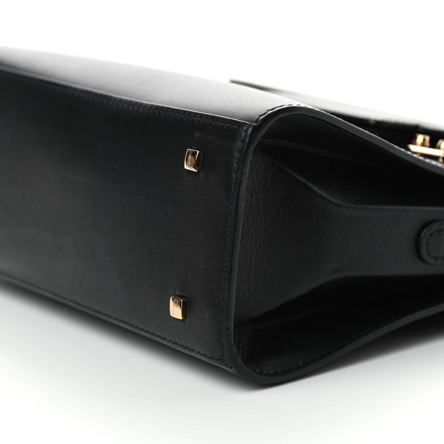 Smooth Calfskin Mini Tempete Satchel Black