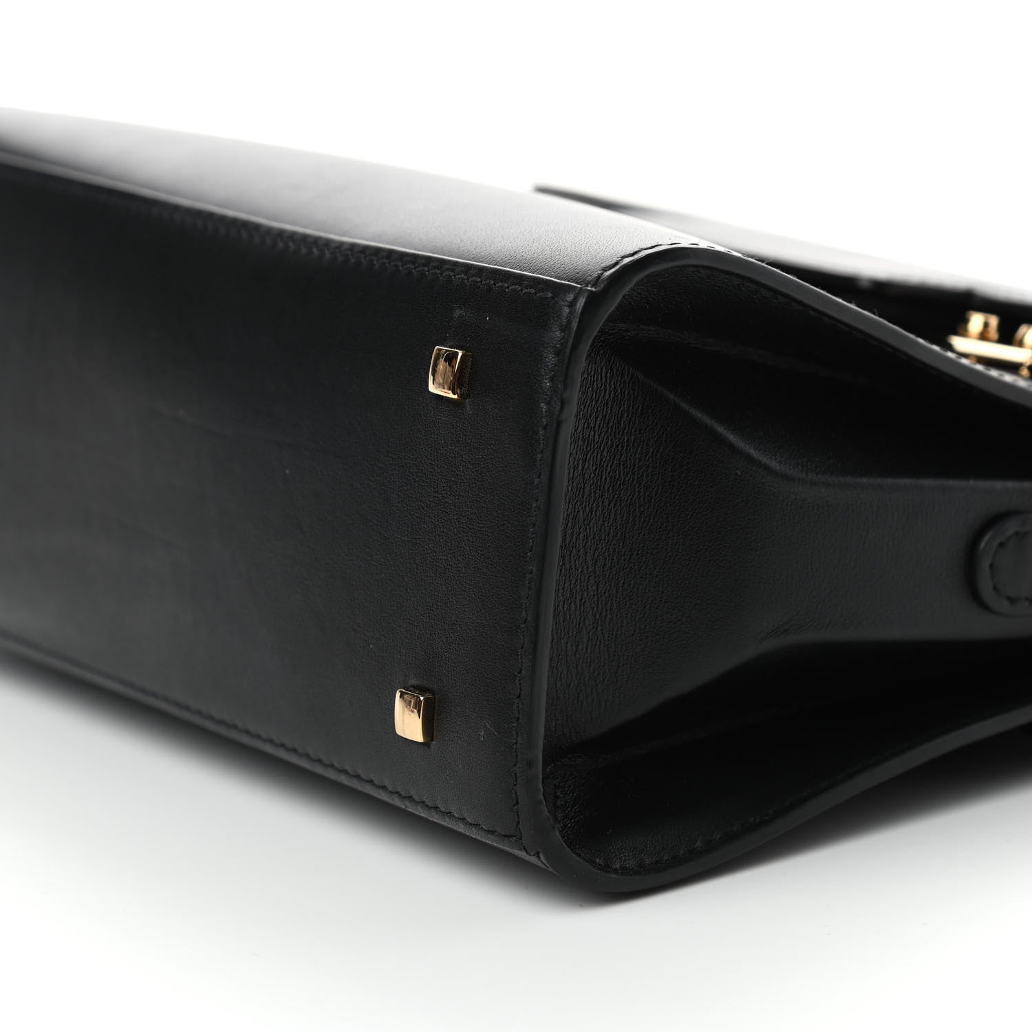 Delvaux Smooth Calfskin Mini Tempete Satchel Black 8 of 9