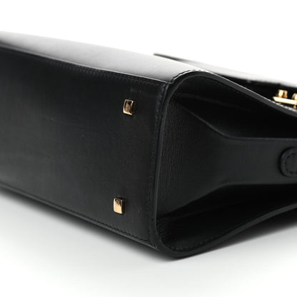 Delvaux Smooth Calfskin Mini Tempete Satchel Black 8 of 9