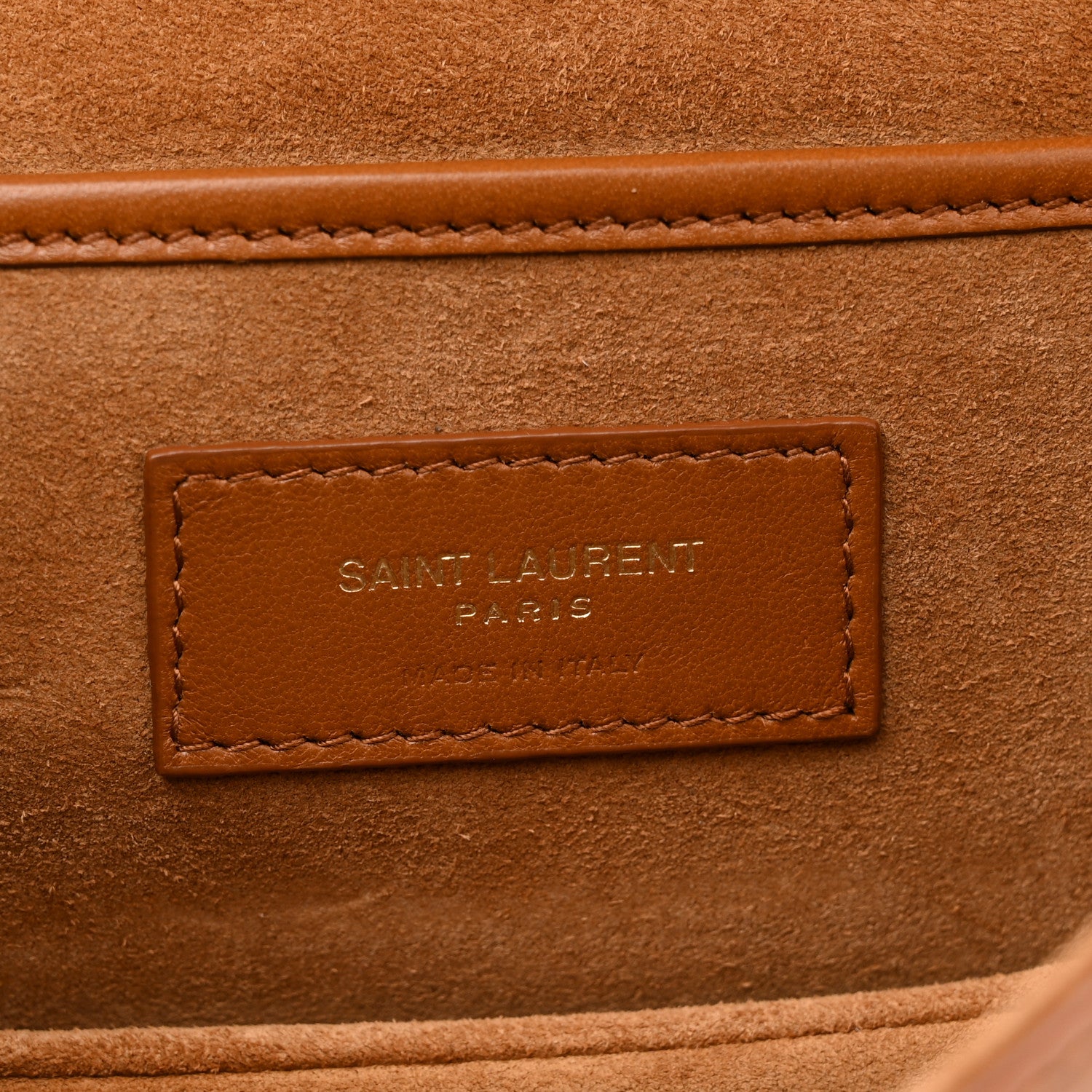 Saint Laurent Smooth Calfskin Small Charlie Shoulder Bag Miel Dark 6 of 14