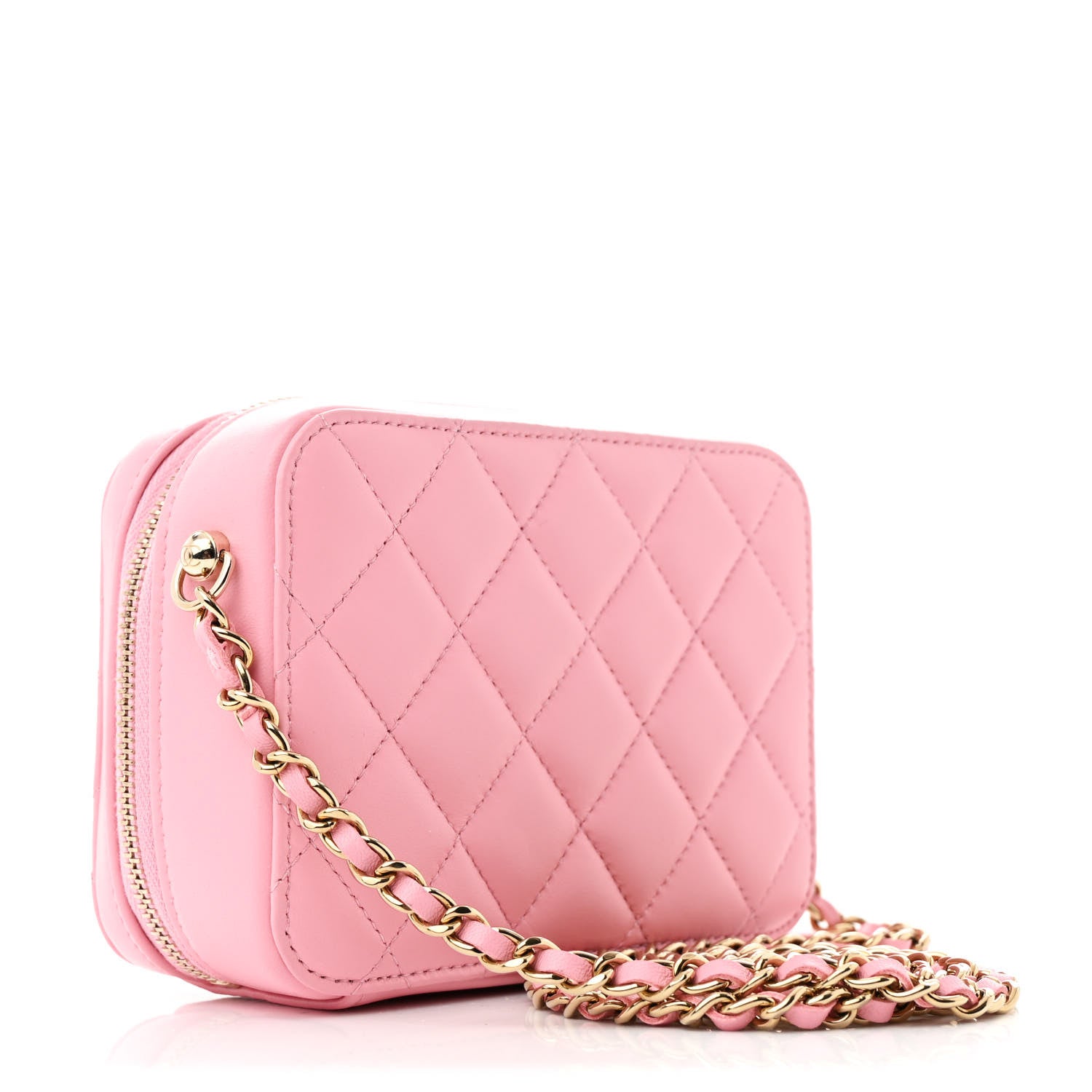 Chanel Lambskin Quilted Camera Bag Pink 3 of 12