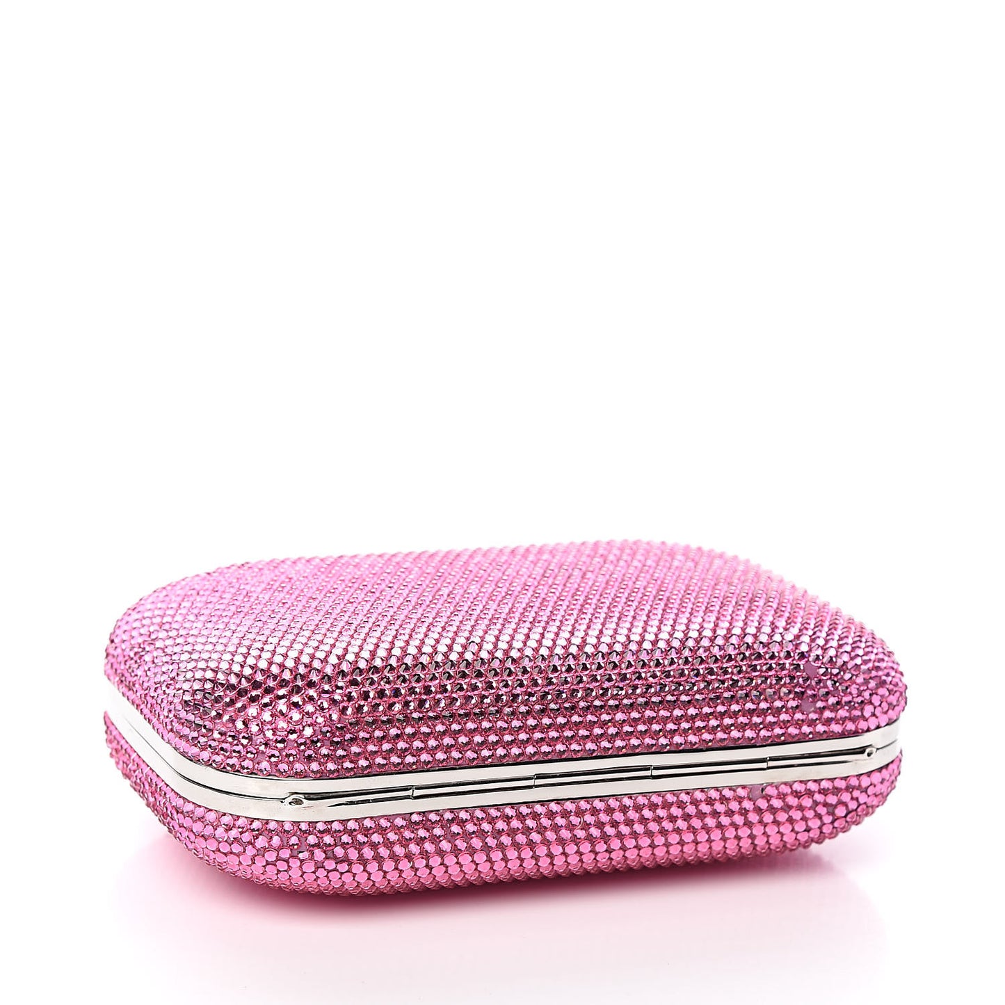 Swarovski Crystal Minaudiere Clutch Pink