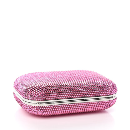 Judith Leiber Swarovski Crystal Minaudiere Clutch Pink 4 of 9