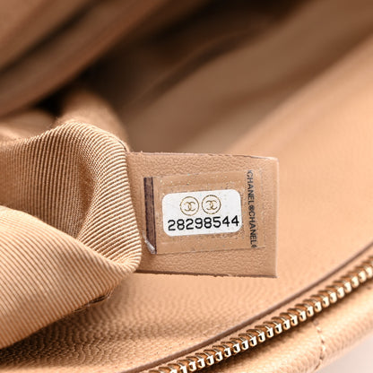 Chanel Caviar Quilted Rolled Up Tote Beige 7 of 10